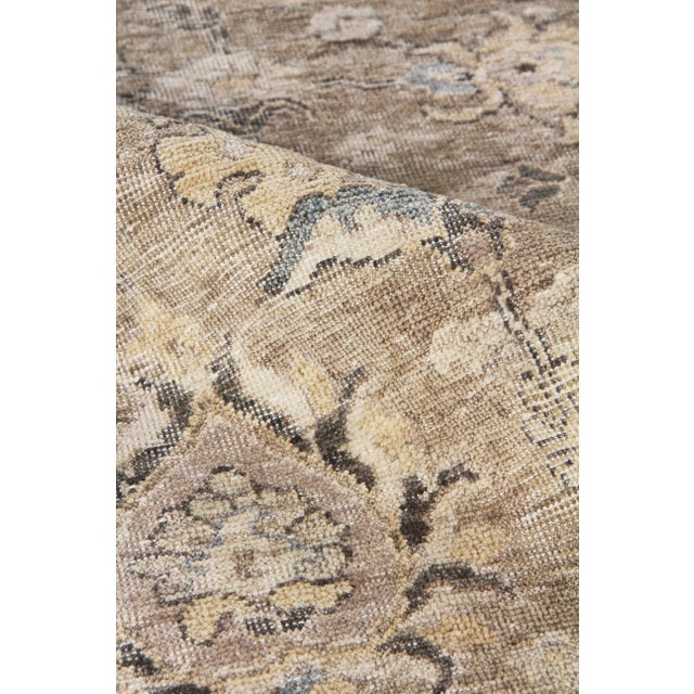 2020s Rugs Evie Hand Knotted Wool Beige & Camel - 9'x12' For Sale - Image 5 of 9