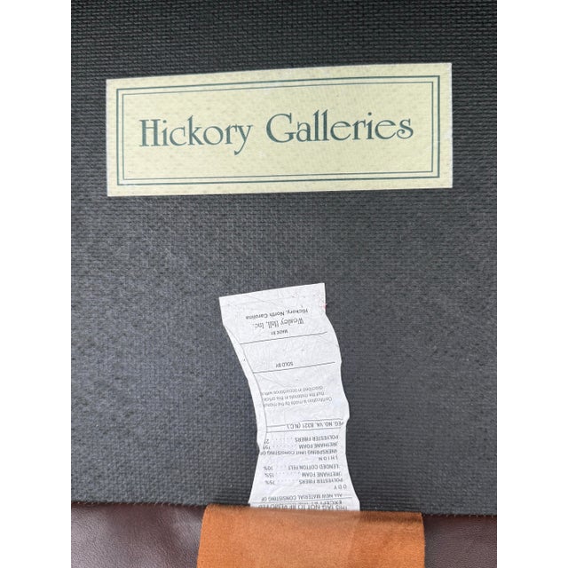 Wesley Hall of Hickory Galleries Rolled Arm Leather Sofa For Sale - Image 12 of 12