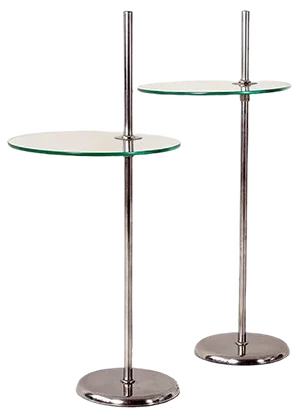German Adjustable Side Tables, 1930s, Set of 2