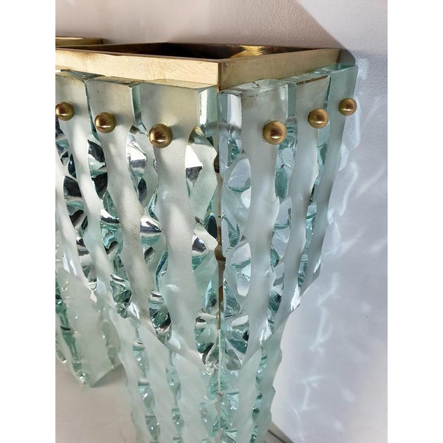 Mid-Century Modern Murano Wall Sconces from Mazzega, Italy, 1960s, Set of 2 For Sale - Image 9 of 16