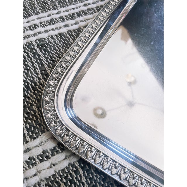 Tiffany and Co. Large Antique Silver Plated Tiffany & Co Serving Tray For Sale - Image 4 of 4