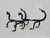 Wrought Iron Dragon Andirons, 1940s, Set of 2 For Sale - Image 9 of 10