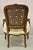 Vintage Heritage French Country Louis XV Style Cane Back Fauteuil Arm Chair For Sale - Image 10 of 10