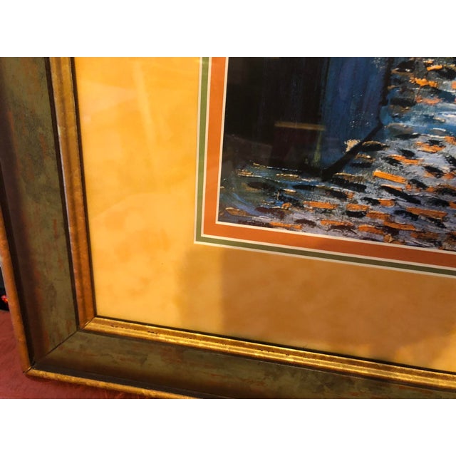 Wood Oversized Van Gogh "Café Terrace at Night" Custom Framed Art For Sale - Image 7 of 11