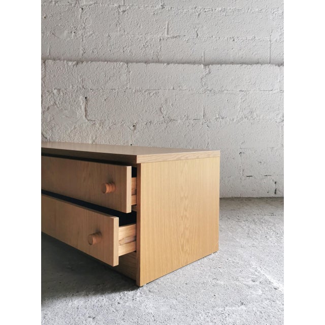 1960s Mid-Century Modern German Lowboard in Beech, 1960s For Sale - Image 5 of 14