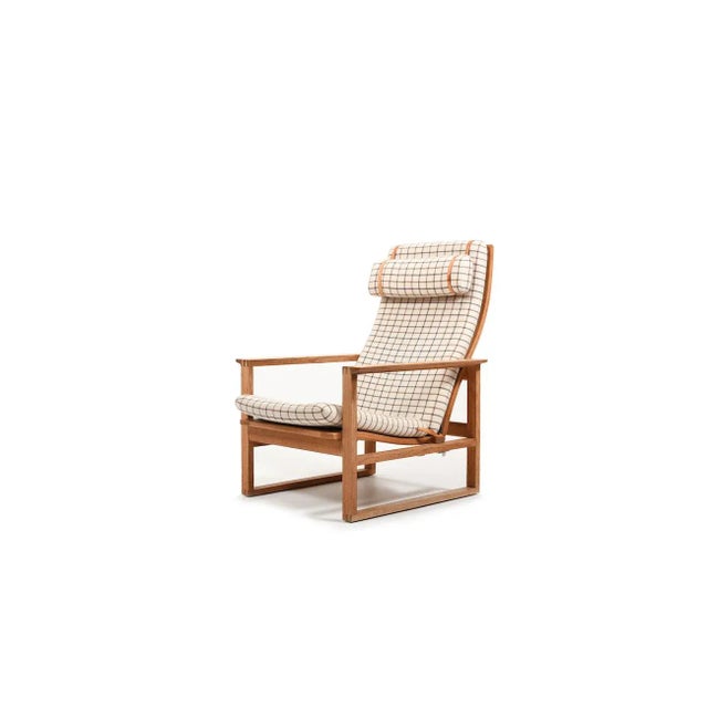 Oak Bm-2254 Sled Chair by Børge Mogensen for Fredericia For Sale - Image 12 of 12