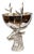 Silver-Plated Stag Champagne Cooler For Sale