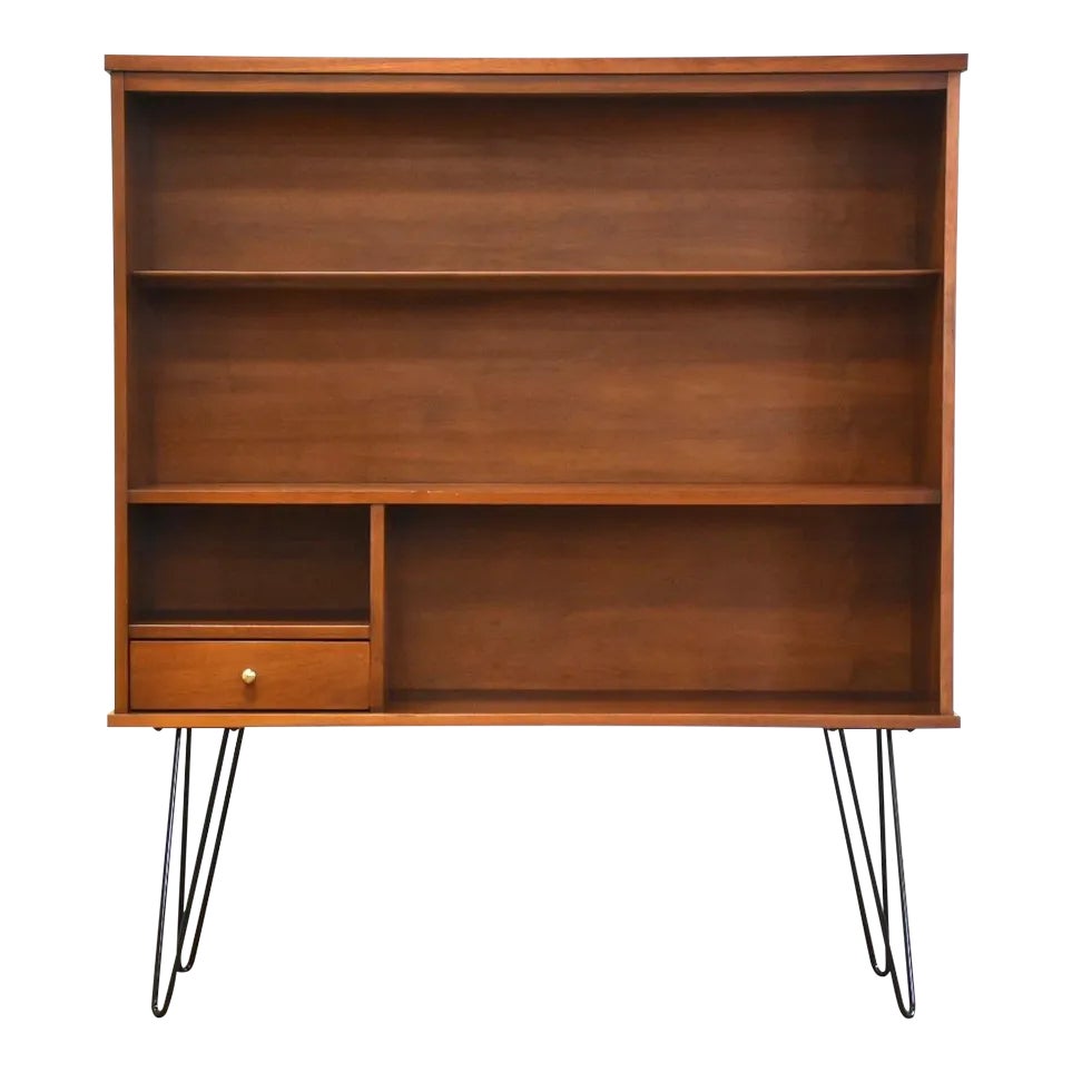 Walnut MCM Bookcase Chairish