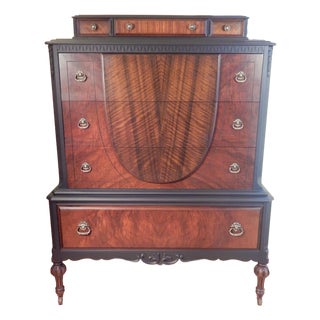 Early 20th Century Walnut Highboy For Sale