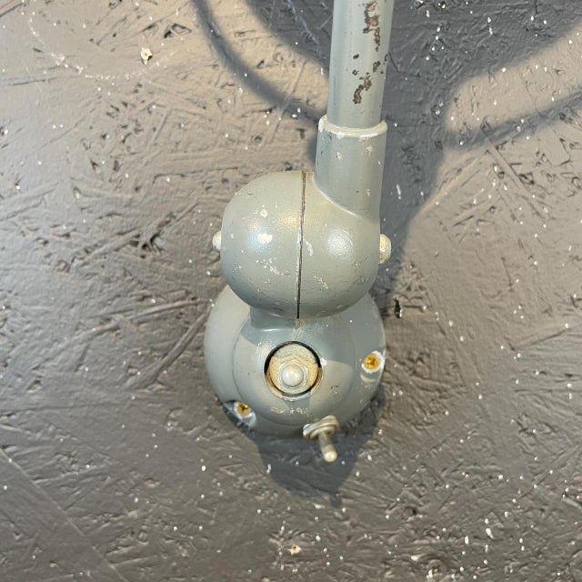 Vintage Grey Jielde Wall Light from Jean-Louis Domecq, 1950s For Sale - Image 4 of 7