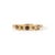 VR Jewels 14k Gold Cushion Multi-Color Natural Diamond Five-Stone Band Ring Size 5 For Sale - Image 4 of 18