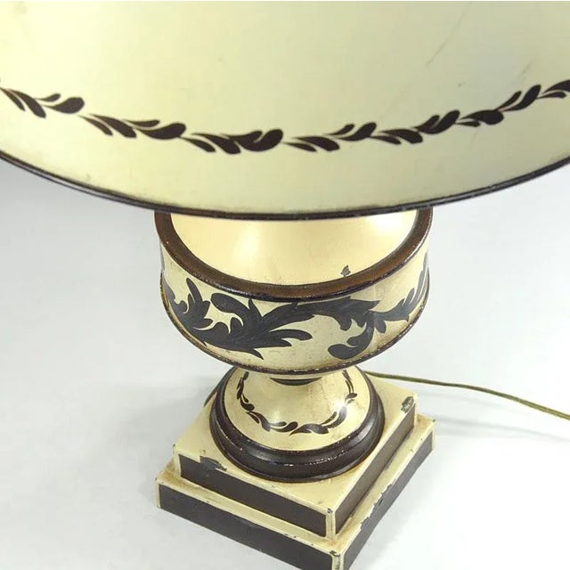 Italian Tole Table Lamp, 1940s For Sale - Image 4 of 13
