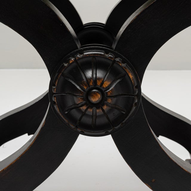 1840s French Italian Renaissance Oak Savonarola Chair For Sale - Image 14 of 18