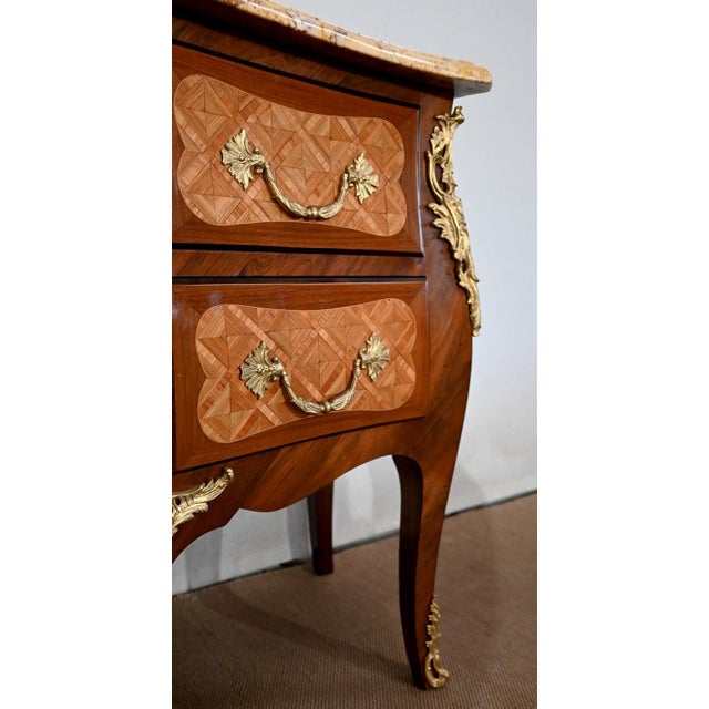 Gold Transition Louis XIV / Louis XV Commode For Sale - Image 8 of 18