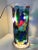 Blue Monique Nichols One-of-a-Kind Hand-Painted Art Glass Sculpture Vase, Signed & Dated 1998 For Sale - Image 8 of 12