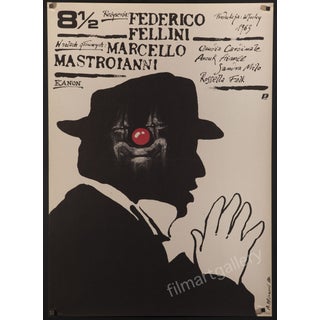 Federico Fellini's "8 1/2" 1989 Polish Poster For Sale