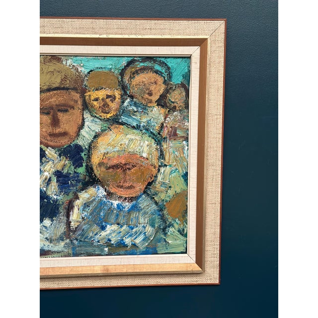 Gösta Falck, Sitting Child, 1960s, Oil on Canvas, Framed For Sale - Image 5 of 18