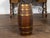 English Victorian 19th Century Oval Barrel with Coat of Arms and Brass Braces For Sale - Image 10 of 12