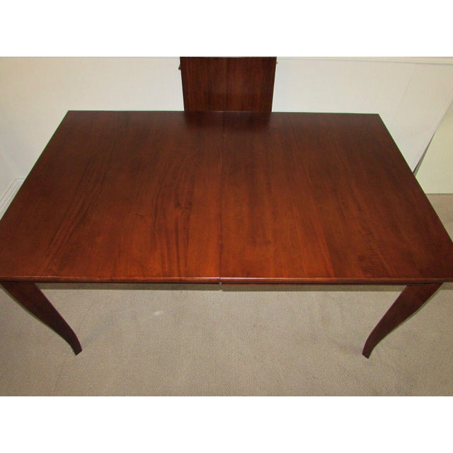 Contemporary Crate & Barrel Mahogany Dining Table With Leaf Chairish