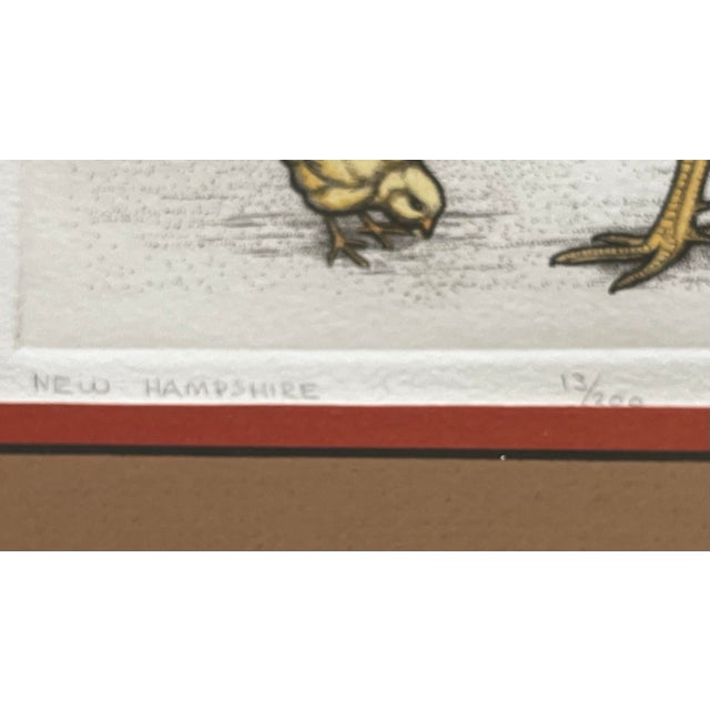 Vintage Original Hand Tinted Etchings by Lucius DuBose, a Pair For Sale - Image 11 of 12