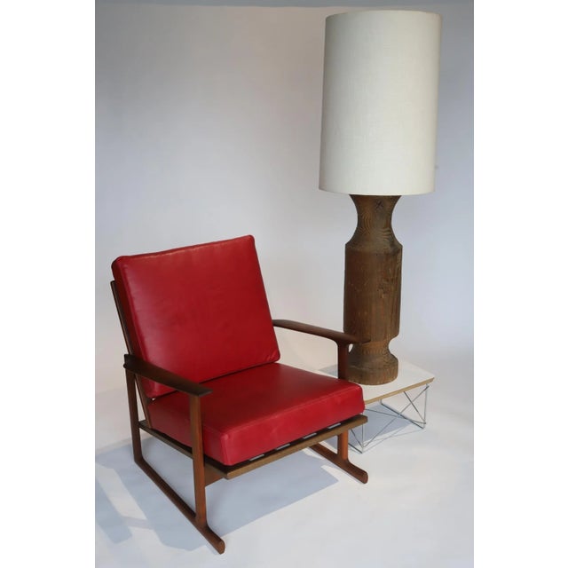 Extra Large Late 20th Century Turned Wood Lamp For Sale In Oklahoma City - Image 6 of 7