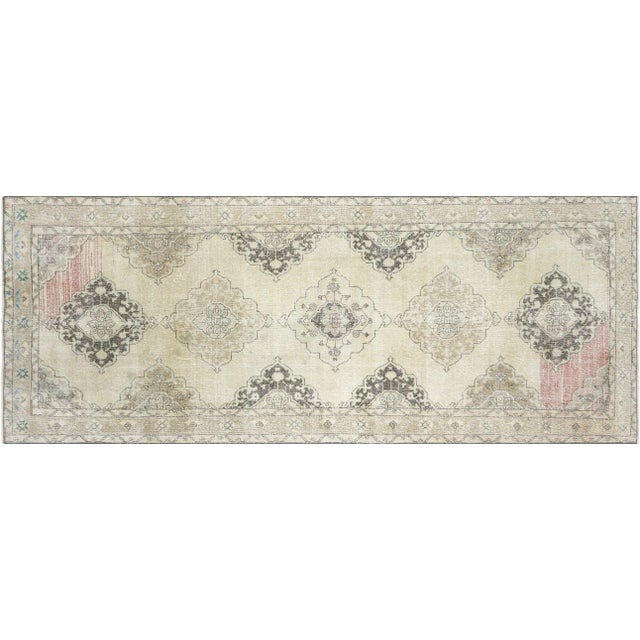 Textile 1960s Turkish Oushak Rug For Sale - Image 7 of 7