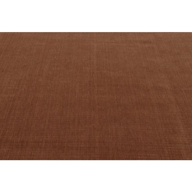 Rug & Kilim Rug & Kilim’s Modern Textural Rug, Tone-on-Tone Beige and Rust Hues For Sale - Image 4 of 8