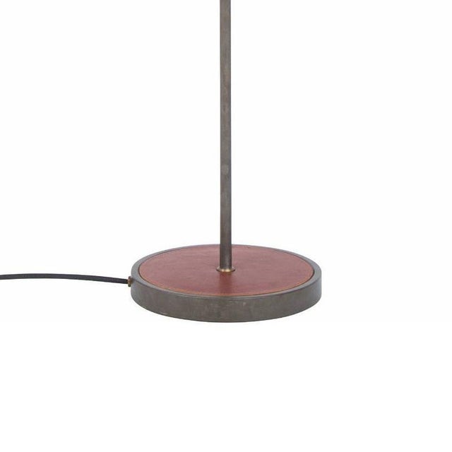 Iron Oxide and Leather Kusk Floor Lamp by Sabina Grubbeson for Konsthantverk For Sale - Image 3 of 7