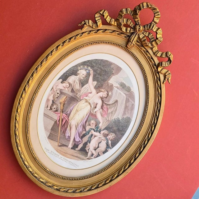Giovanni Battista Cipriani, the Nymph of Immortality, 1800s, Paper, Framed For Sale - Image 4 of 16