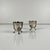 Antique Art Nouveau Tripod Egg Cups in Nickel Silver, 1920s, Set of 2 For Sale - Image 3 of 9