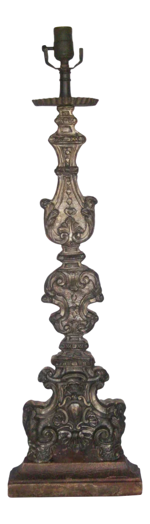 Candlestick Table Top Lamp 18 Century