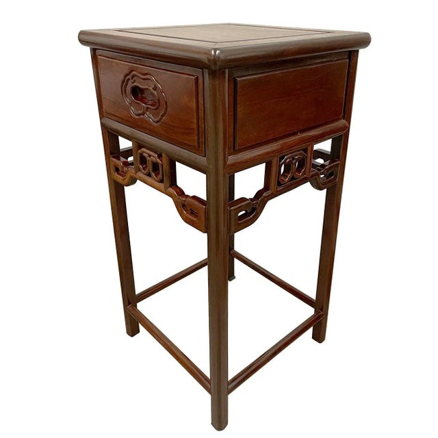 20th Century Chinese Rorsewood Carved Armchairs Set For Sale - Image 9 of 13