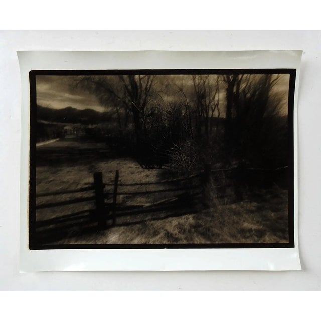 Vintage circa 1990's photograph on heavy paper by Eric C. Weller (20th century) Texas. Dark sepia toned semi glossy...