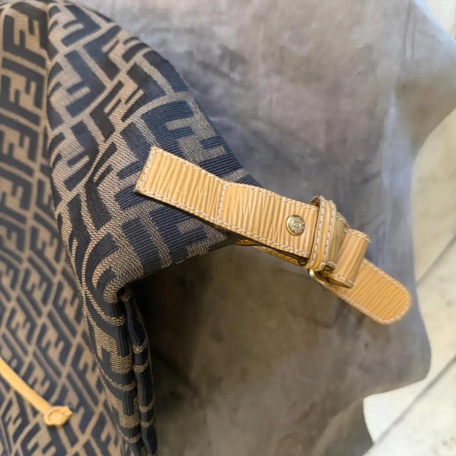 1980s 1980s Vintage Zucca Monogram Canvas Back Pack by Fendi For Sale - Image 5 of 16