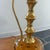Mid 20th Century Mid-Century Coin Dot Amber Glass Ewer Style Table Lamp For Sale - Image 5 of 8