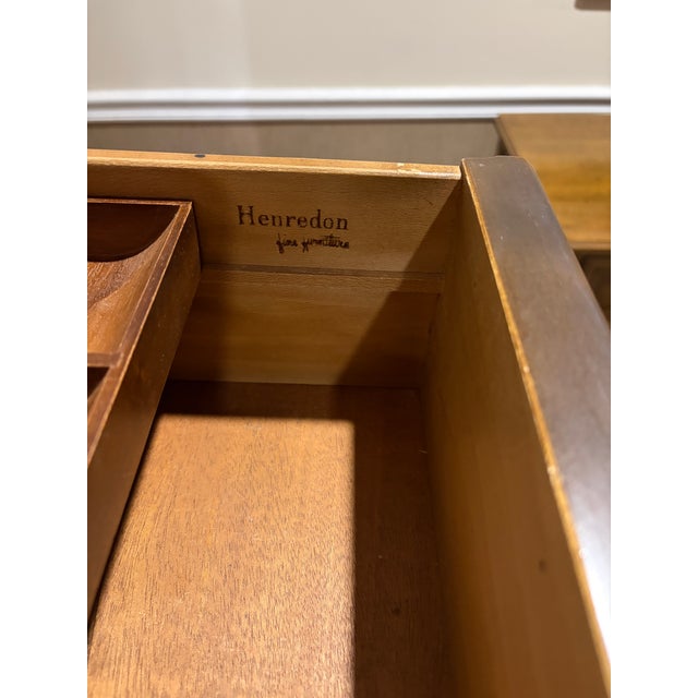 Pair of Henredon Scene One Nightstands – Faux Bamboo – Open Shelf – Mid-Century Palm Beach For Sale In Atlanta - Image 6 of 6