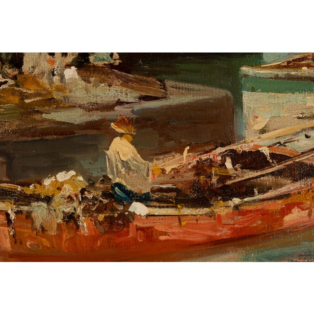 Ezelino Briante, Fishermen and Faraglioni, Oil on Canvas For Sale - Image 6 of 15