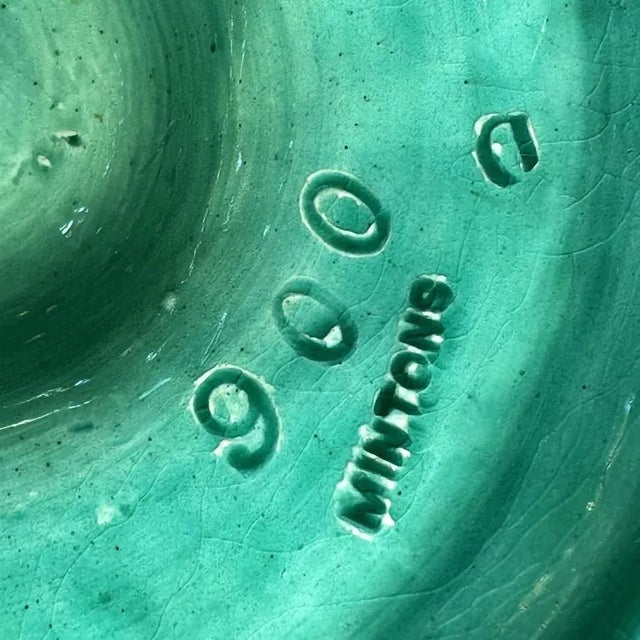 A Minton Majolica Wine Ewer Designed by Hugues Protât, English, Ca. 1875 For Sale - Image 11 of 12