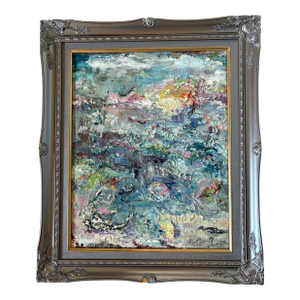 "A Bird in Troubled Waters", Abstract Original Oil Paintings, by Van Ness