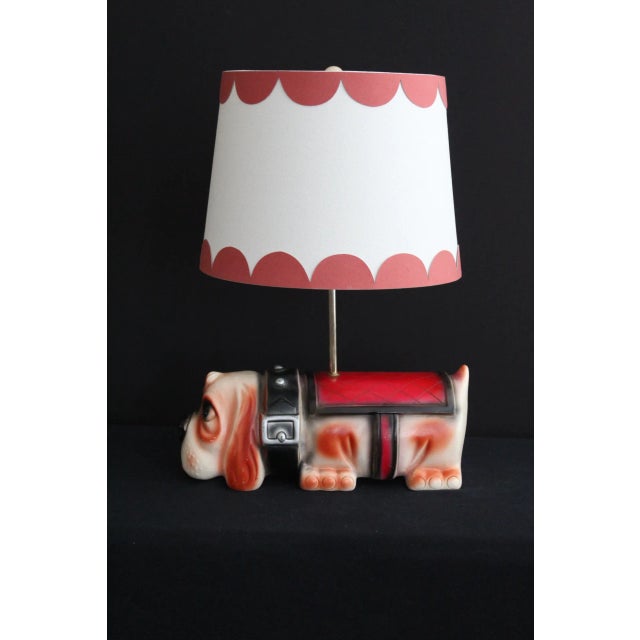 Hasbro toys influence Basset hound . Sculptural piece that's hand painted and glazed. Sweet loyal expression. Lots of...