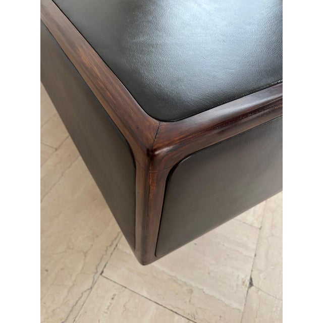 Sideboard Bench in Wood and Leather, Finland, 1950s For Sale - Image 17 of 18