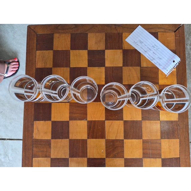 Mid-Century Modern Late 20th Century Mid Century Modern Sport Car Glasses - Set of 6 For Sale - Image 3 of 3