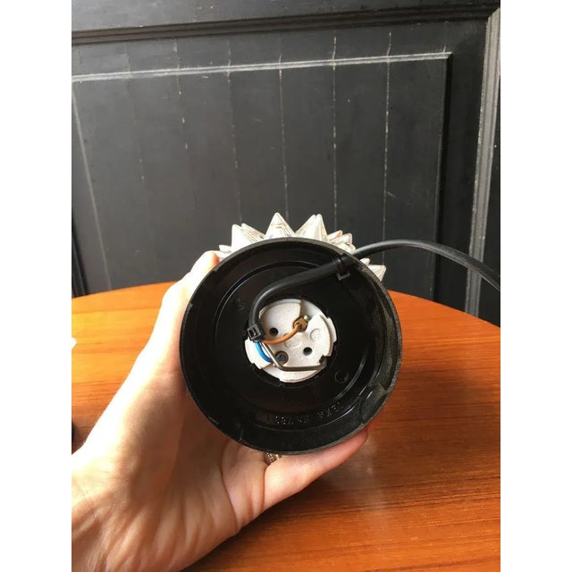 Black Mid-Century Transparent Glass Table Lamps, Set of 2 For Sale - Image 8 of 10