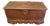 Carved Elm Coffer with Pierced Brass Decoration For Sale
