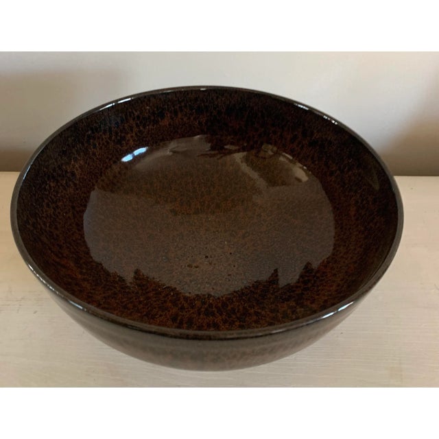 Modern Glazed Artisan Made Studio Pottery Centerpiece Bowl For Sale - Image 4 of 8