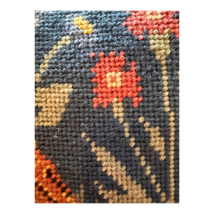 Vintage Tapestry Needlepoint Pillow