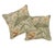 Japanese Japanese Schumacher Lotus Garden Pillow in Aqua For Sale - Image 3 of 7