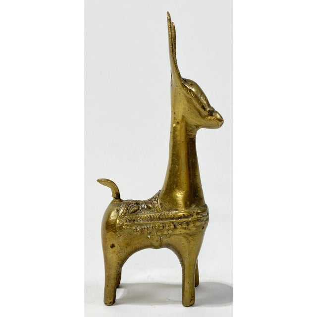 Vintage Brass Burro Figure For Sale - Image 4 of 8