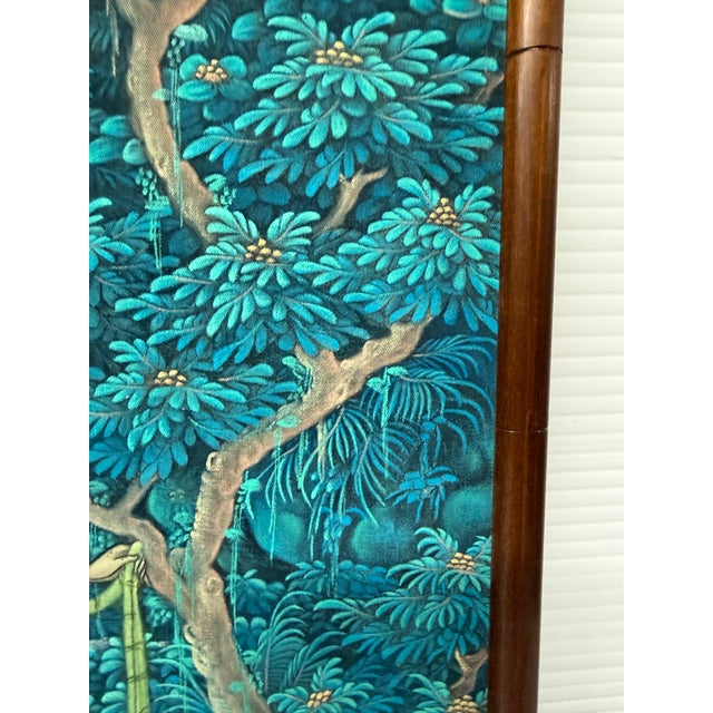 Teal K T Hasmara Traditional Balinese Painting For Sale - Image 8 of 12