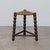 Brown 1940s Pair of French Bobbin Wood and Woven Stools For Sale - Image 8 of 10